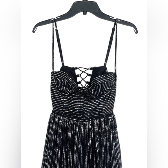 Sabina Musayev Metallic Black Maxi Dress - Picture 3 of 6